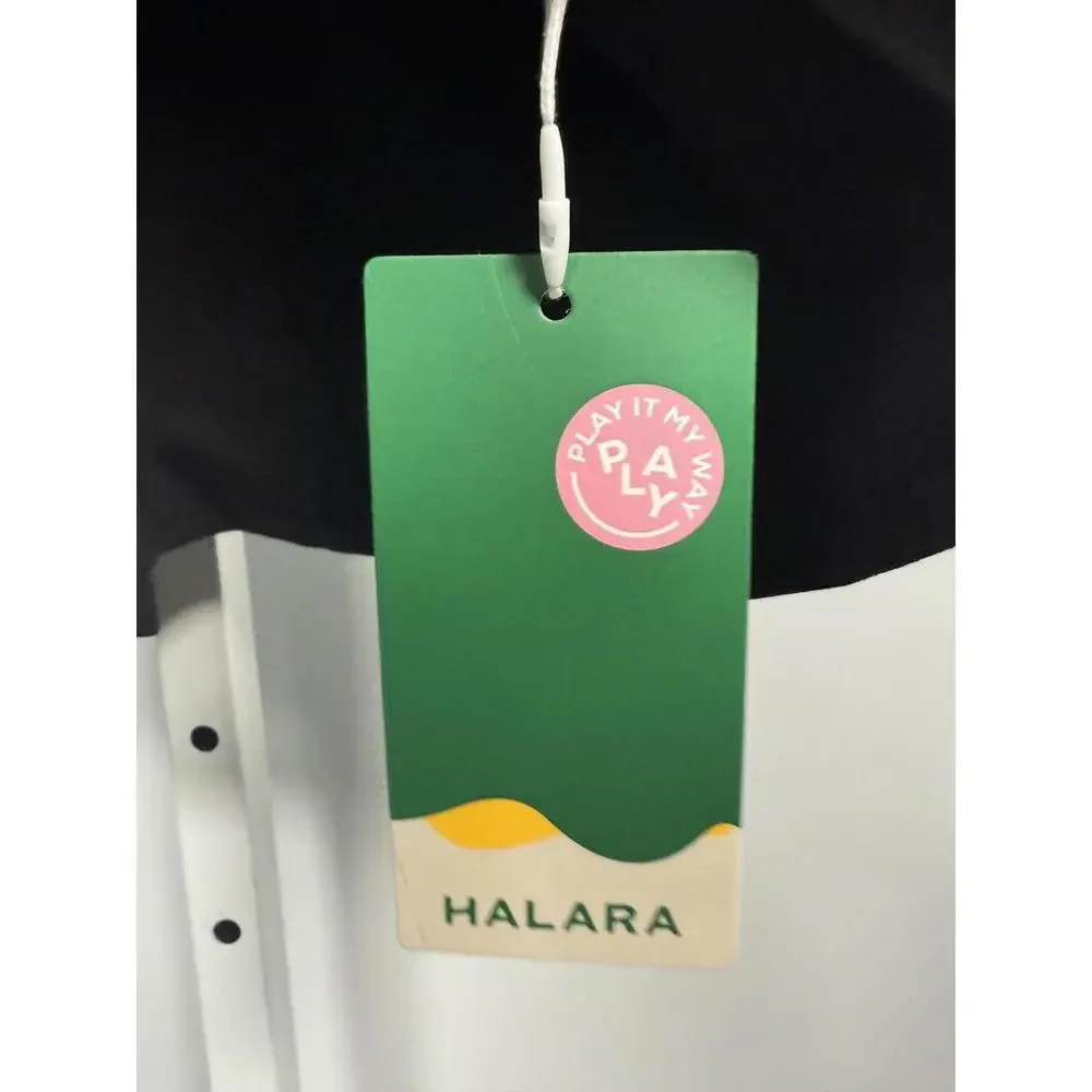 NWT Halara Round Neck Zipper Belted Pocket Midi Fit Work Dress - Size XL